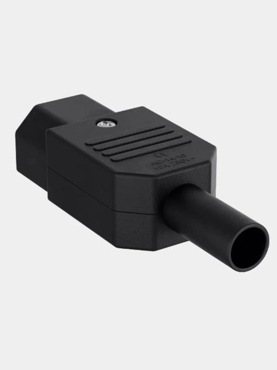 Разъем питания компьютерный IEC 320 C14 на кабель розетка 3-Pin 250В 10А черный майнер