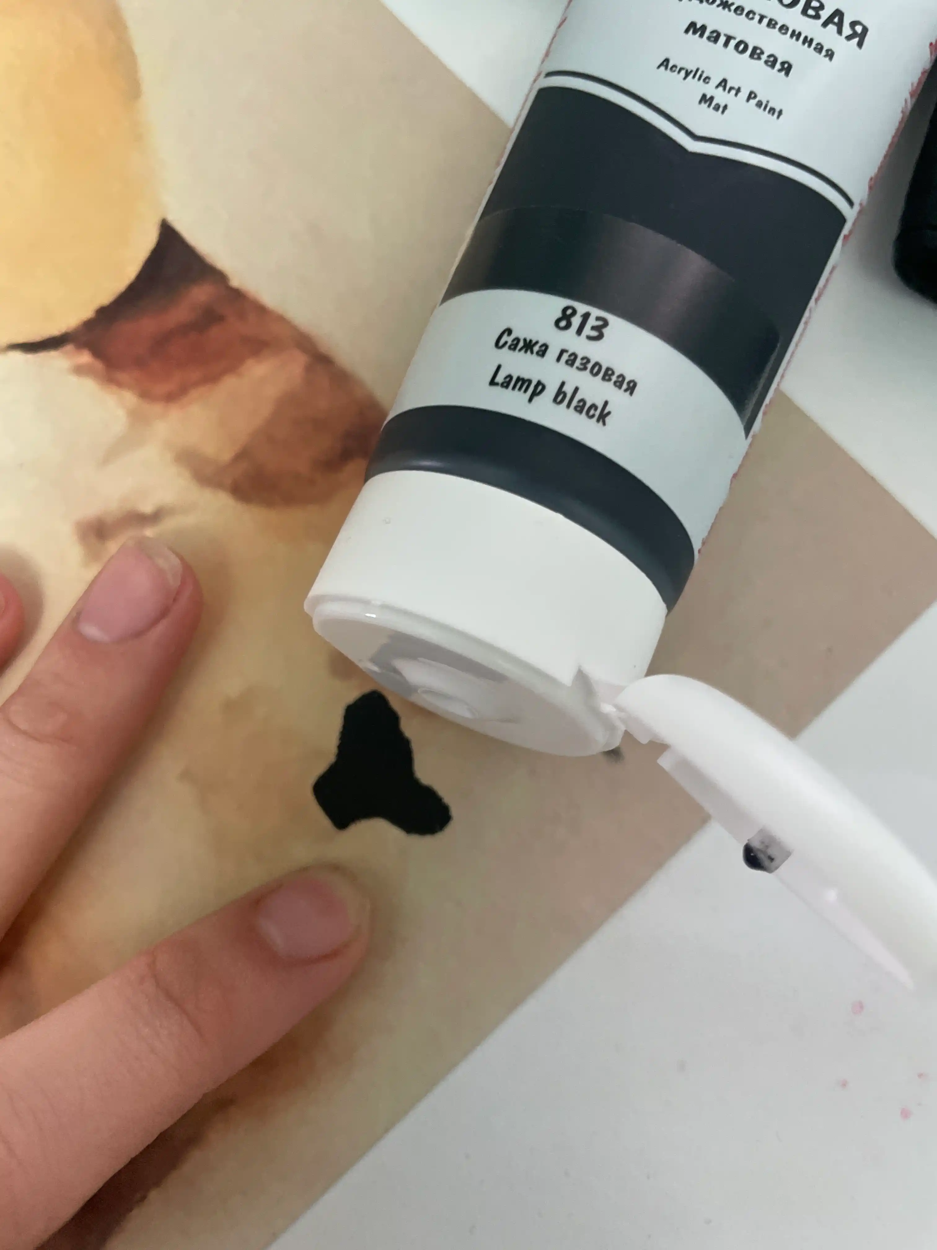 VISTA-ARTISTA Studio akril bo‘yog‘i, xira VAAM -75, 75 ml, 813 Sazha gazovaya