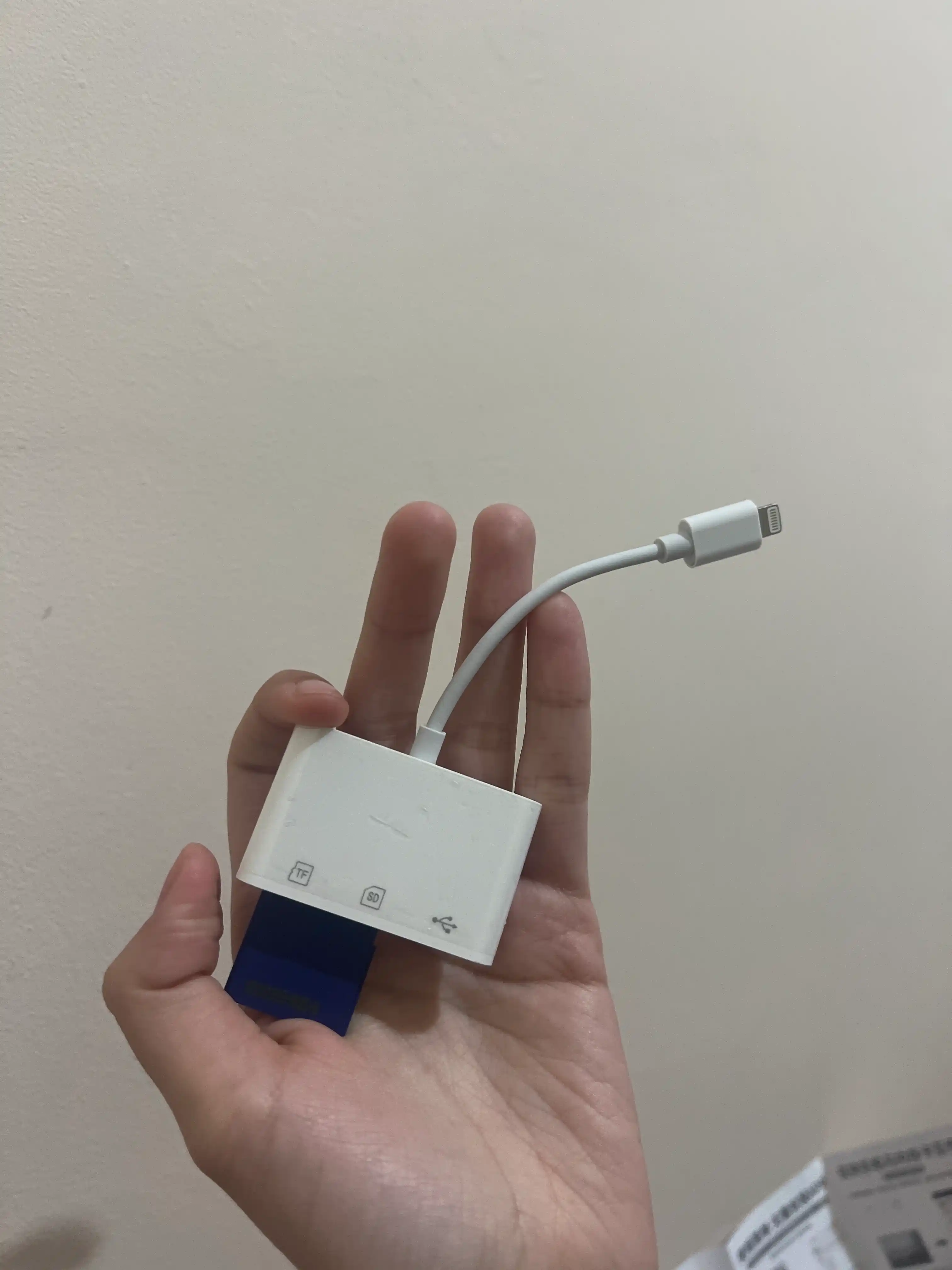 Xotira kartasini o'quvchi SD TF 3 si 1 Apple iPhone uchun OTG adapteri iPad uchun karta o'quvchi