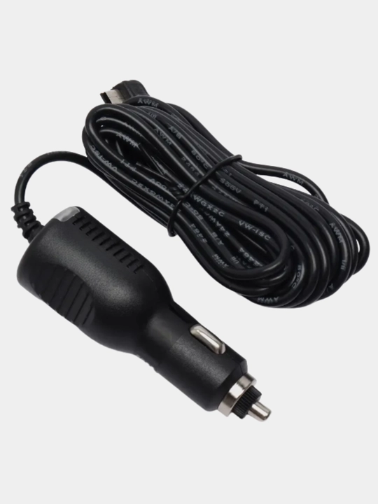 Зарядное устройство для видеорегистратора MiniUSB, 3 м, 5V, 2A шнур питания