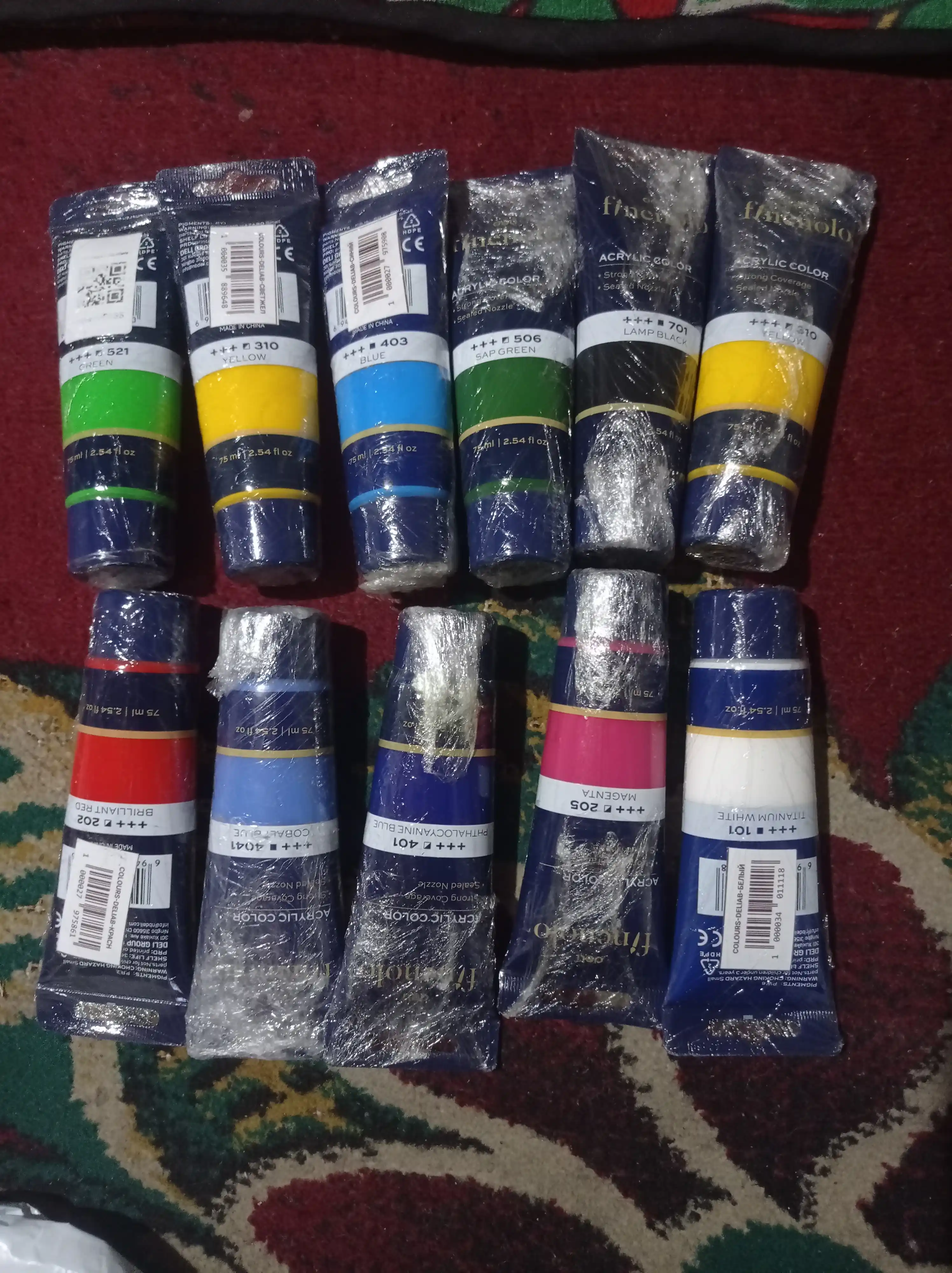 Tubali akril bo‘yoq, Deli, Finenolo EC75-CB, 75 ml