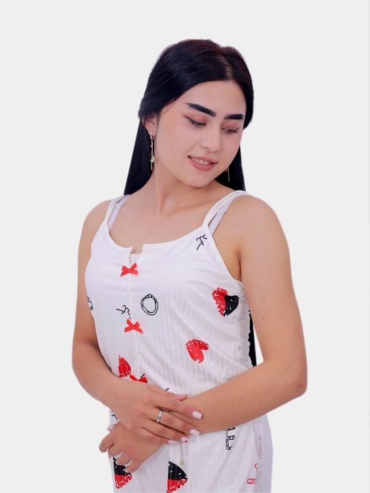 Ayollar uchun to‘rli tungi ko‘ylak, penyuar va uy kiyimi, uyqu uchun pijama