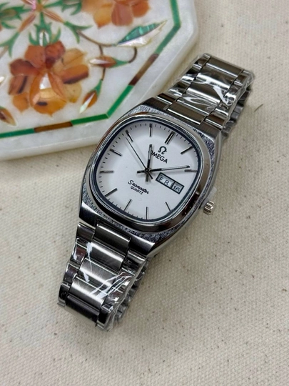 Мужские часы Omega Seomaster для любого образа — VINTAG1-110W028-БЕЛЫЙ