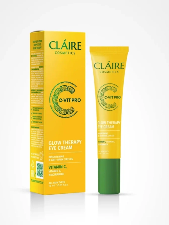 Крем для кожи вокруг глаз C-VIT PRO Glow Therapy, сияние, 15 мл