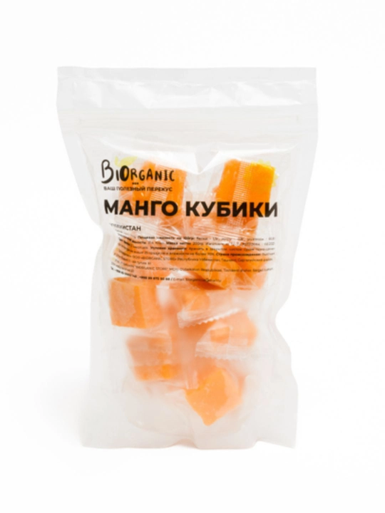 Манго сушеное кубики, 200 гр