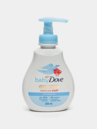 Гель для купания Baby Dove "Rich Moisture", 200 мл