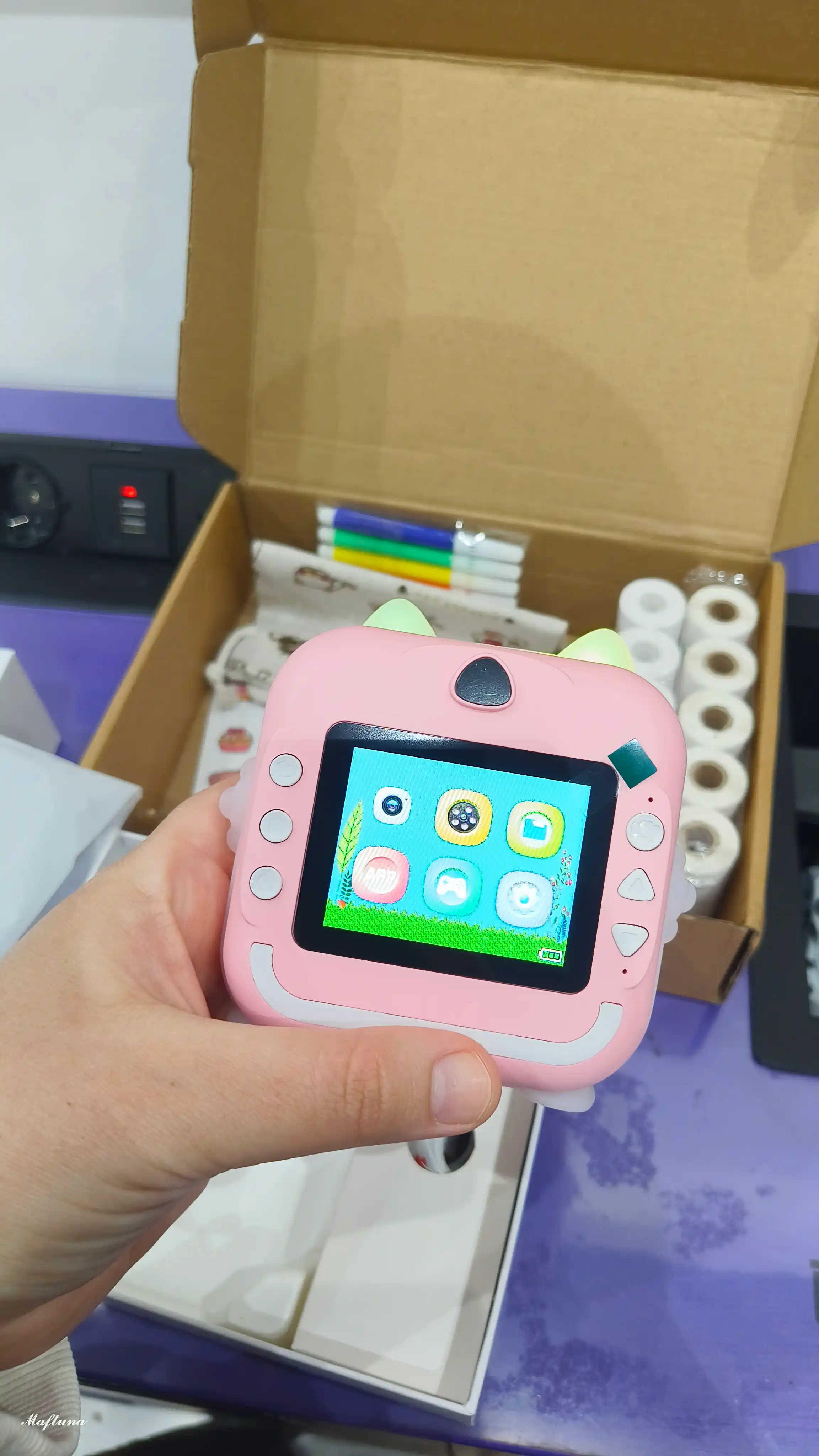 Bolalar mini printeri, tezkor chop etish imkonini beruvchi fotoapparat, foto printer