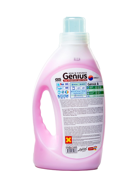Гель для стирки Genius Color, 1.5 л, розовый