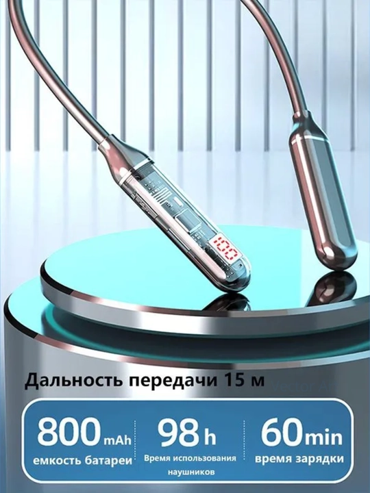 Bluetooth Stereo BT-100 Mikrofonli, sport, o'yin, simsiz naushniklar