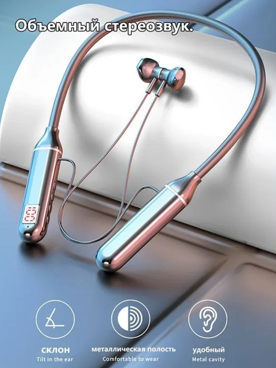 Bluetooth Stereo BT-100 Mikrofonli, sport, o'yin, simsiz naushniklar