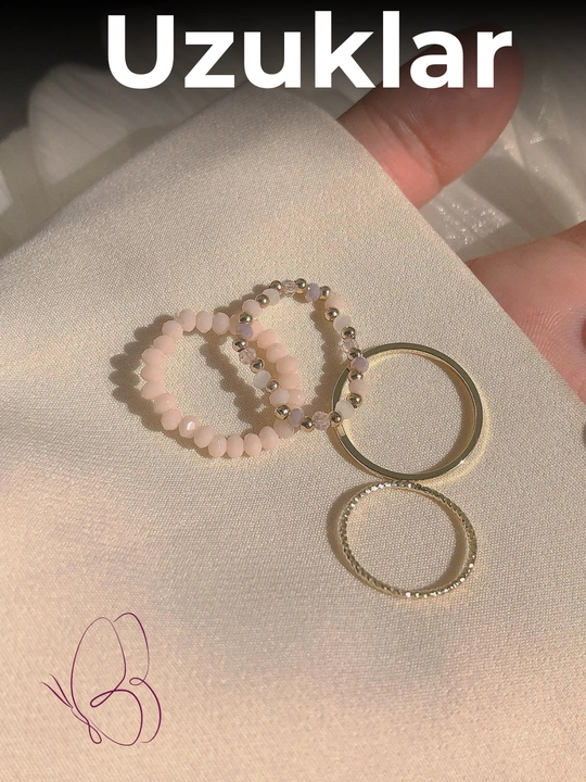 “Graceful Beads”, ayollar to'plam uzuklari, 4 dona