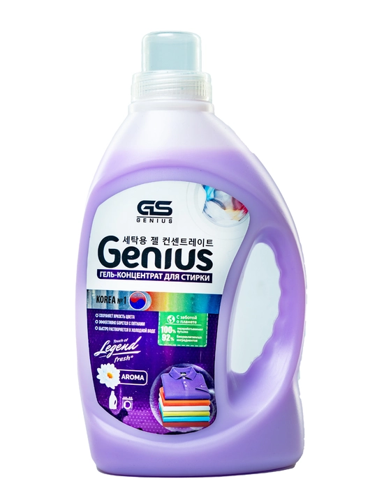 Гель для стирки Genius Aroma, 1.5 л, фиолетовый - 