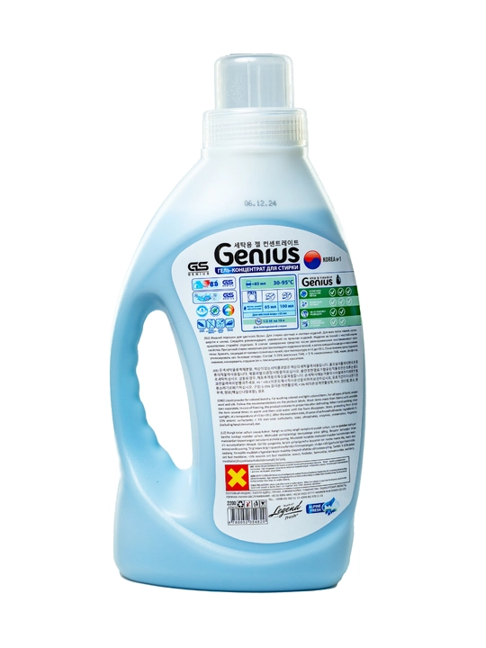 Гель для стирки Genius, 2.2 л, cиний