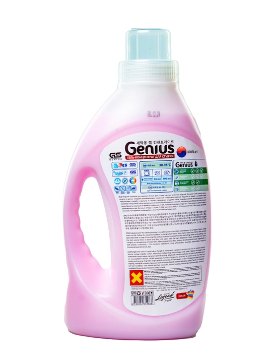 Гель для стирки Genius Color, 2.2 л, розовый