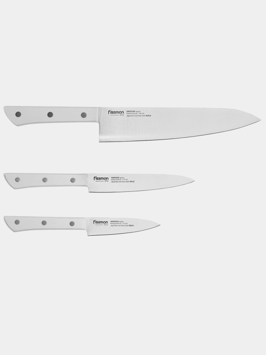 Набор ножей из нержавеющей стали FISSMAN YAMAZAKI 2712, 3 предмета, 1x20