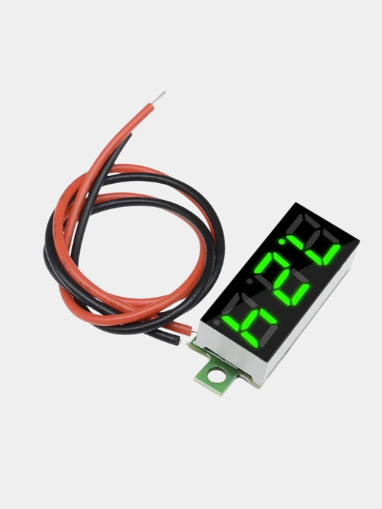 Raqamli mini voltmetr 0.28 dyuym, 2.530 V, LED ekran, yashil indikator