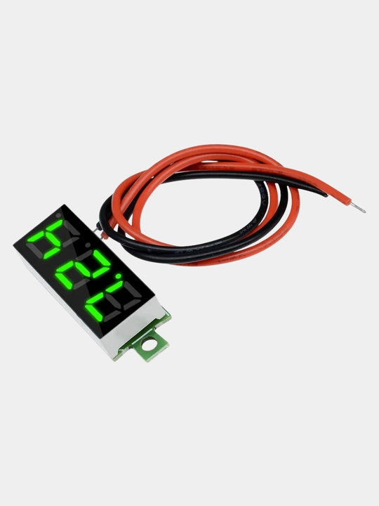 Raqamli mini voltmetr 0.28 dyuym, 2.530 V, LED ekran, yashil indikator