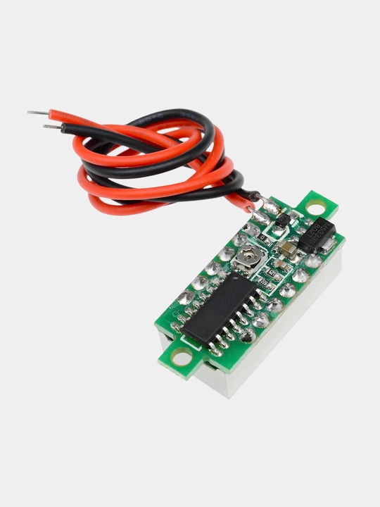 Raqamli mini voltmetr 0.28 dyuym, 2.530 V, LED ekran, qizil indikator