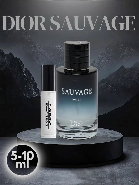 Erkaklar uchun Parfumlangan suv, Dior Sauvage, probnikda 5 ml, 10 ml - 