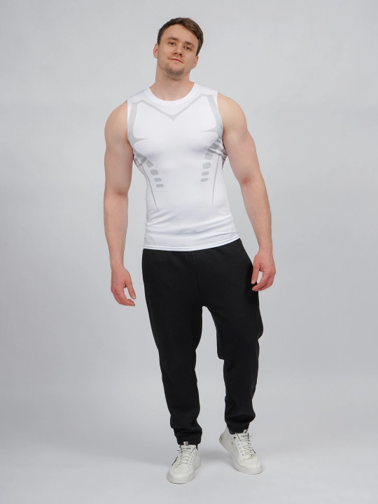 Erkaklar uchun mayka, kompression, sport, elastik, tez quriydigan, fitnes uchun