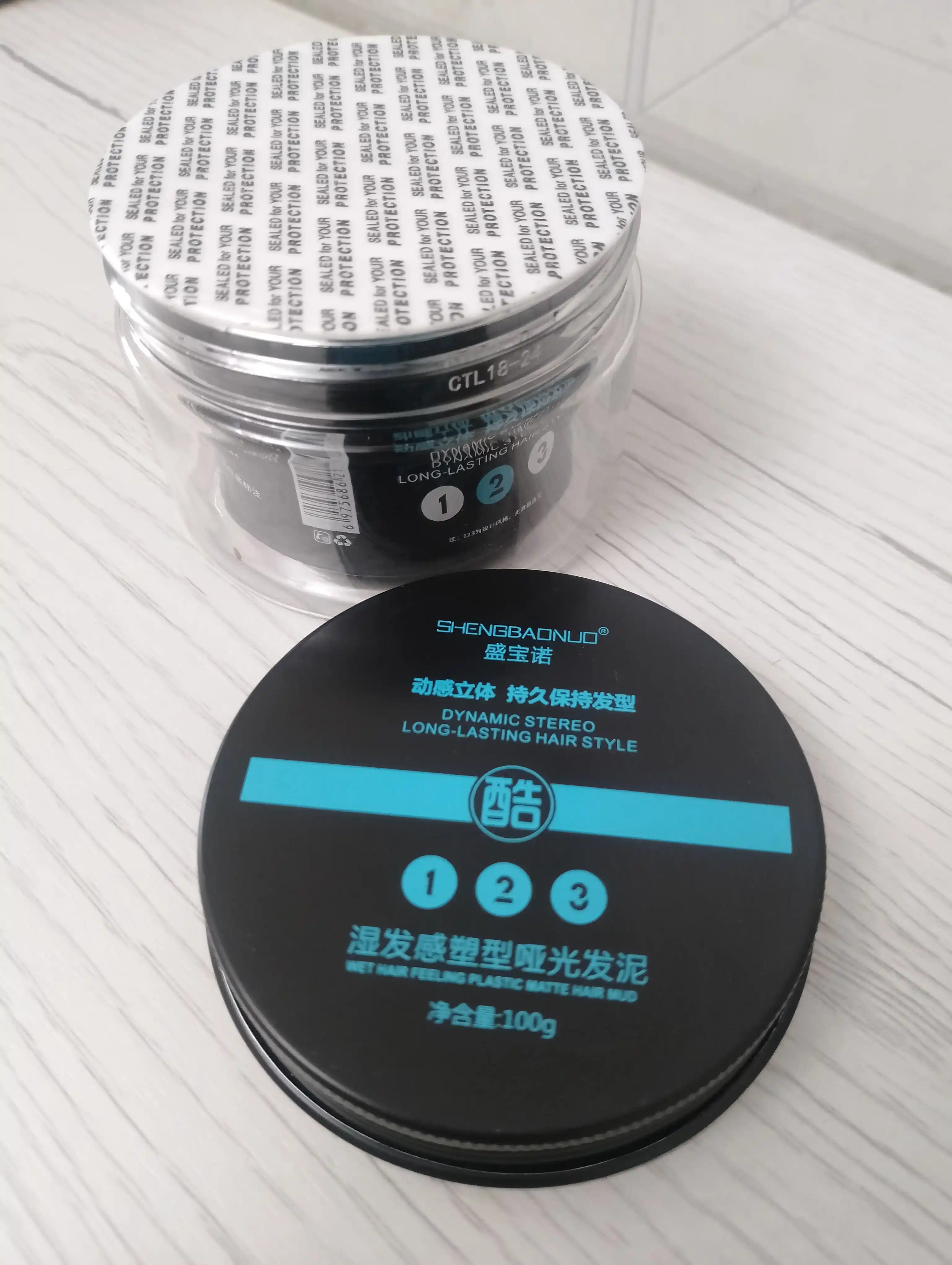 Soch va soqol uchun modellash pastasi mat effekt, 100 ml soch uchun gel vosk turmak uchun