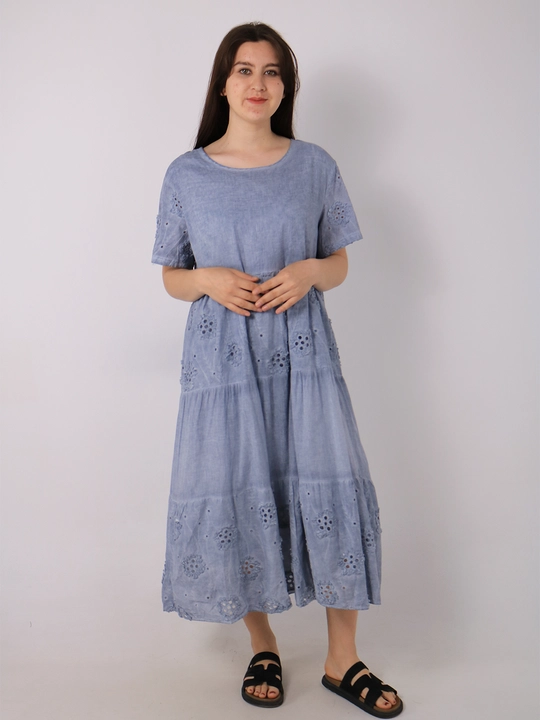 Женский сарафан из хлопка, свободный крой, универсальный размер M L XL, летний стиль