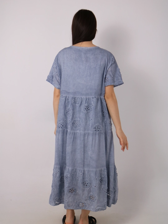 Женский сарафан из хлопка, свободный крой, универсальный размер M L XL, летний стиль