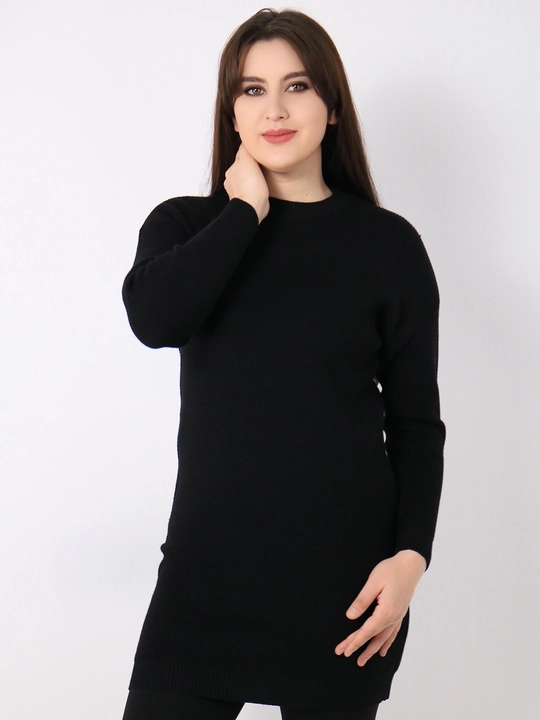 Женская туника из кашемира и шерсти, свободный крой