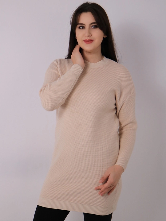 Женская туника из кашемира и шерсти, свободный крой