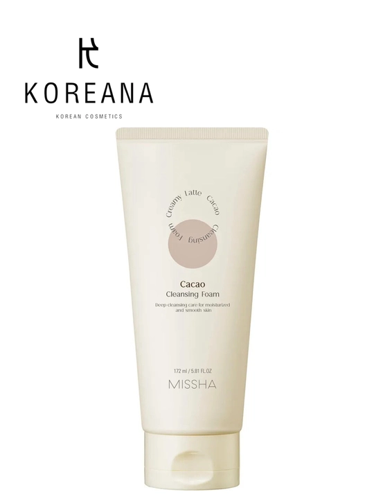 Пенка для умывания MISSHA Creamy Latte очищающая, Какао и мёд, смягчениие кожи, 172 мл