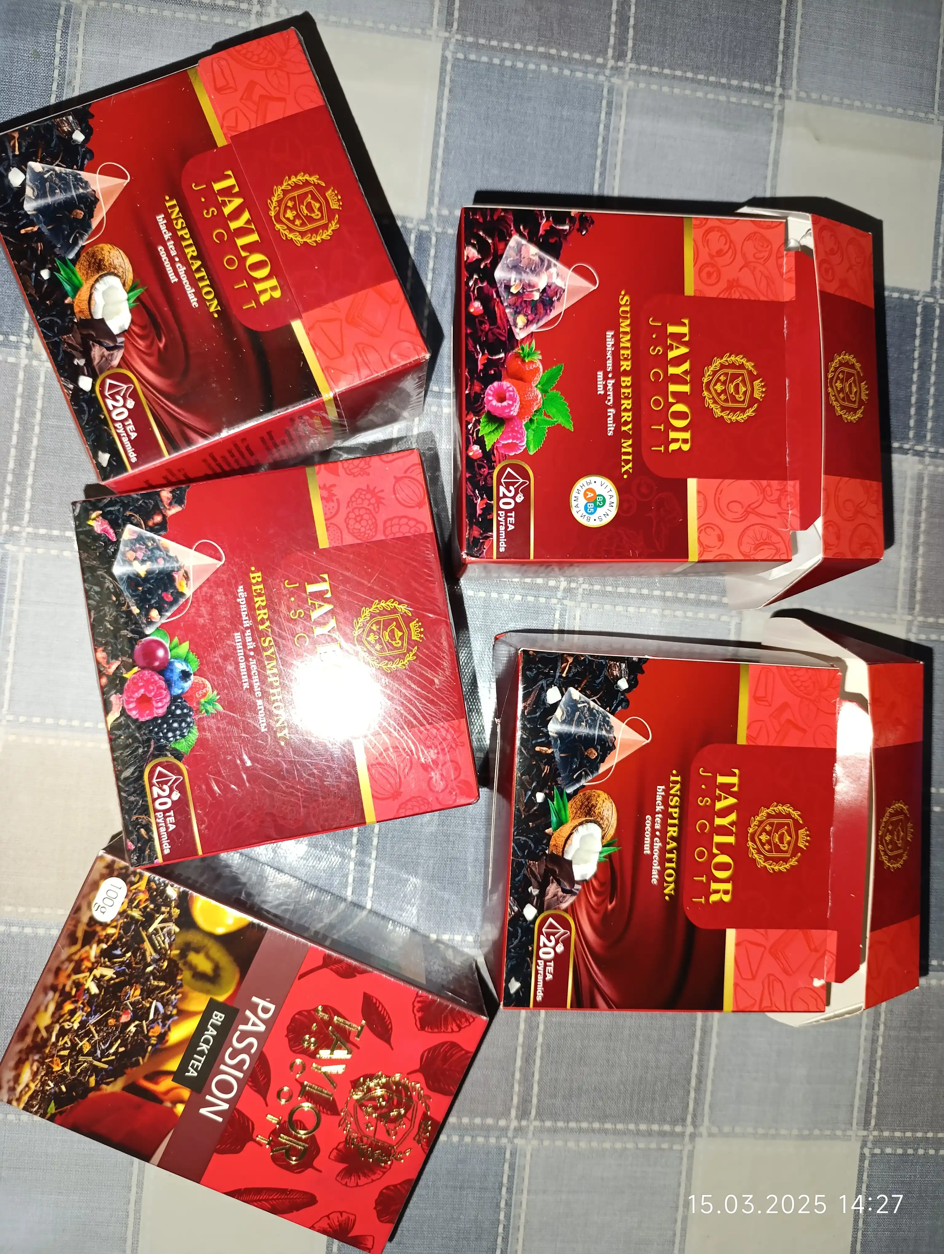 Taylor Tea Passion mevali qora choy, 100 g