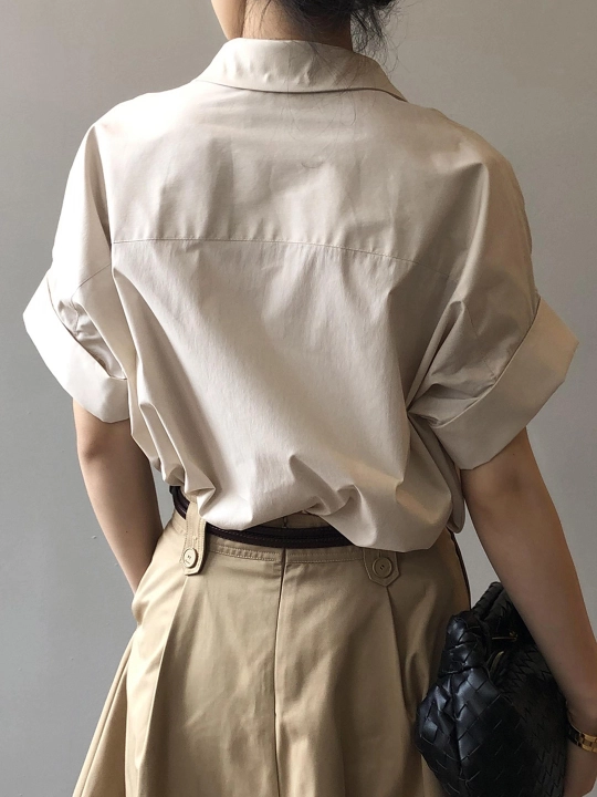Ayollar oversize ko‘ylagi, kalta yengli bluzka — EllyFashion