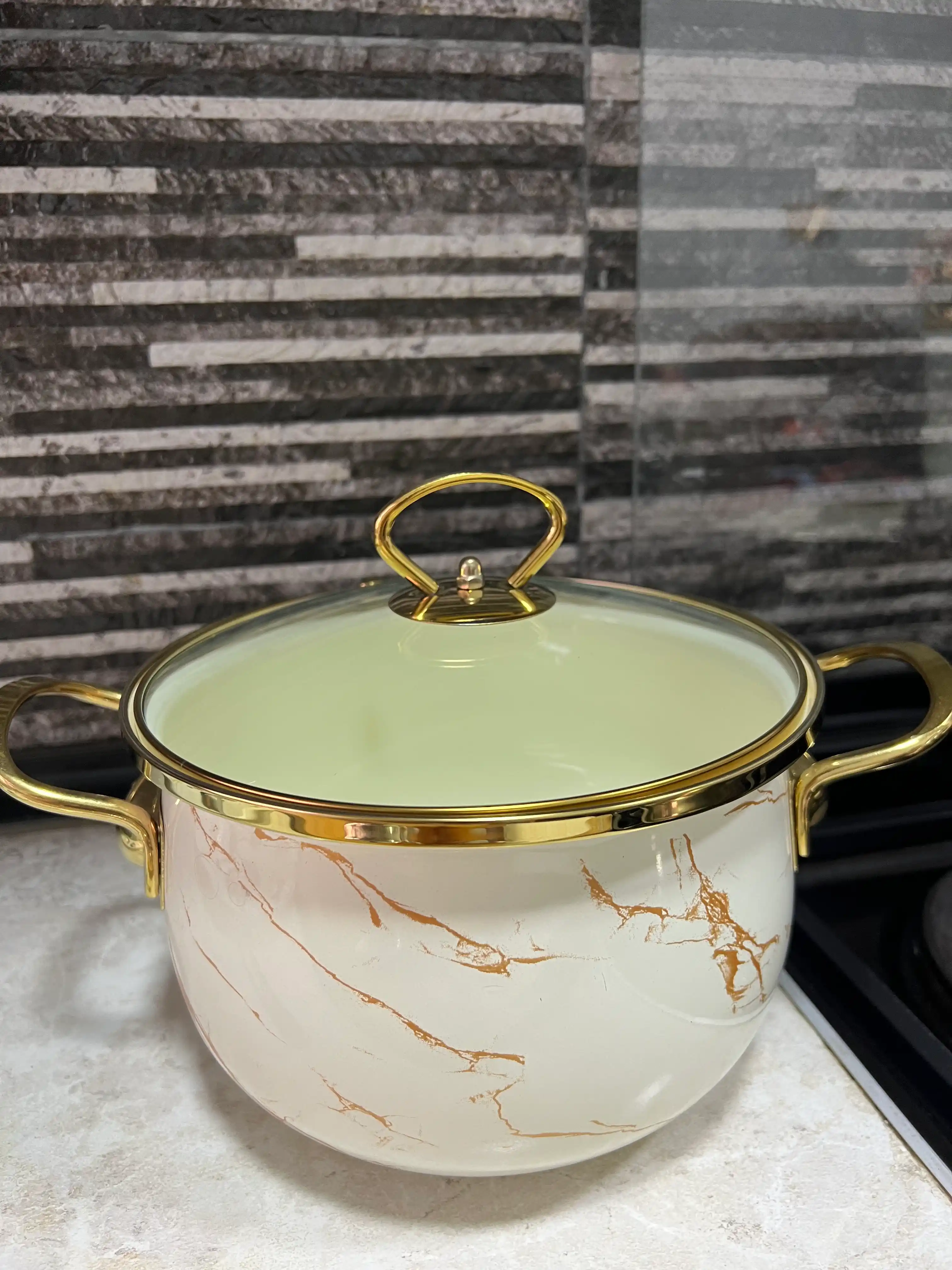 Кастрюля эмалированная,"CULICHEF" 18 * 11.5 cм - 2.0 л, 28 * 17 cм - 8.0 л