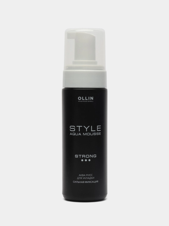 Аква мусс для укладки волос сильной фиксации STYLE OLLIN PROFESSIONAL, 150 мл