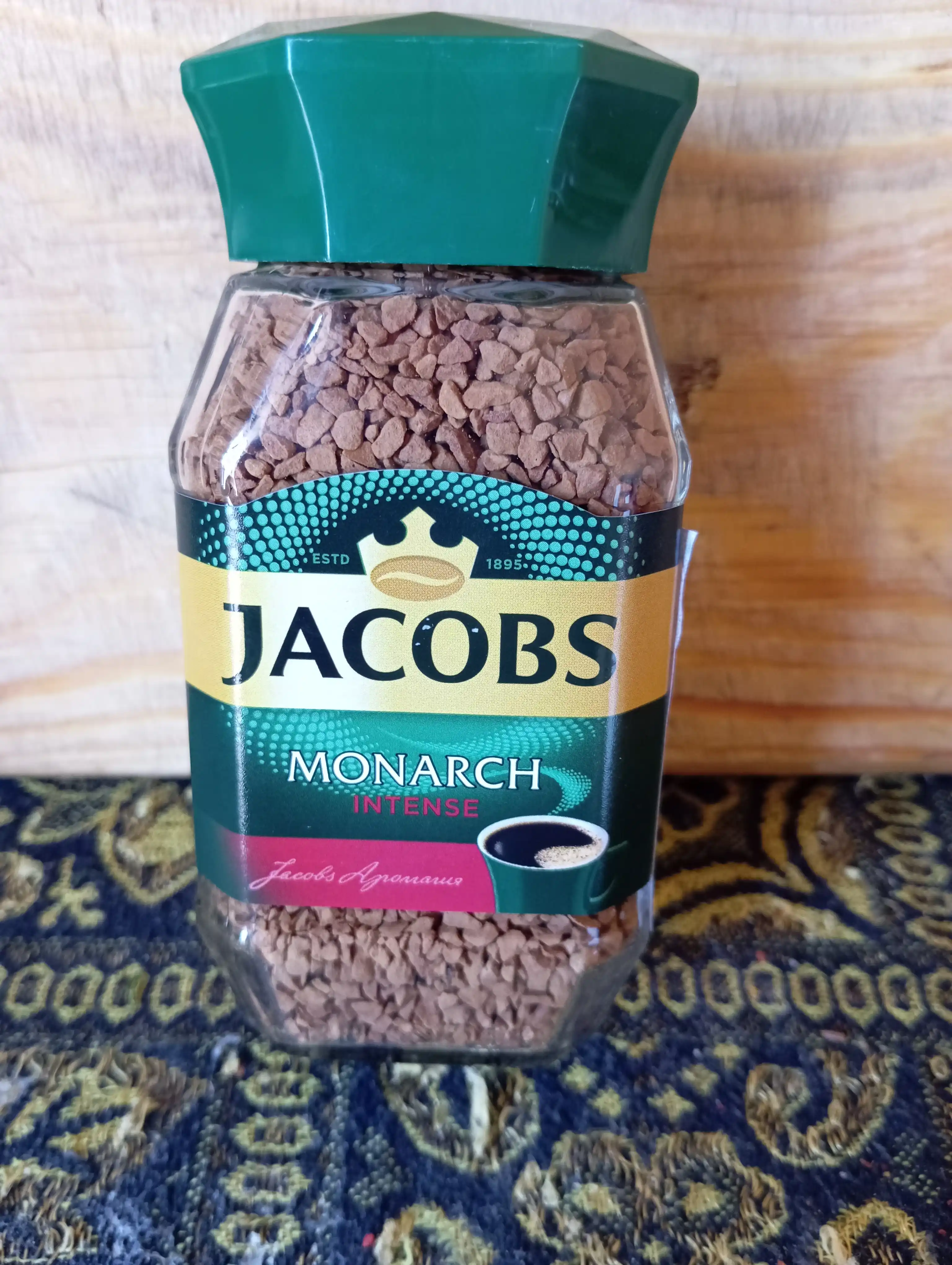 Кофе растворимый Jacobs Monarch Intense, стеклянная банка, 47.5 г