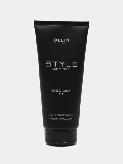 STYLE OLLIN PROFESSIONAL O'rtacha fiksatsiyali soch turmagi uchun jel "Nam effekt" 200 ml