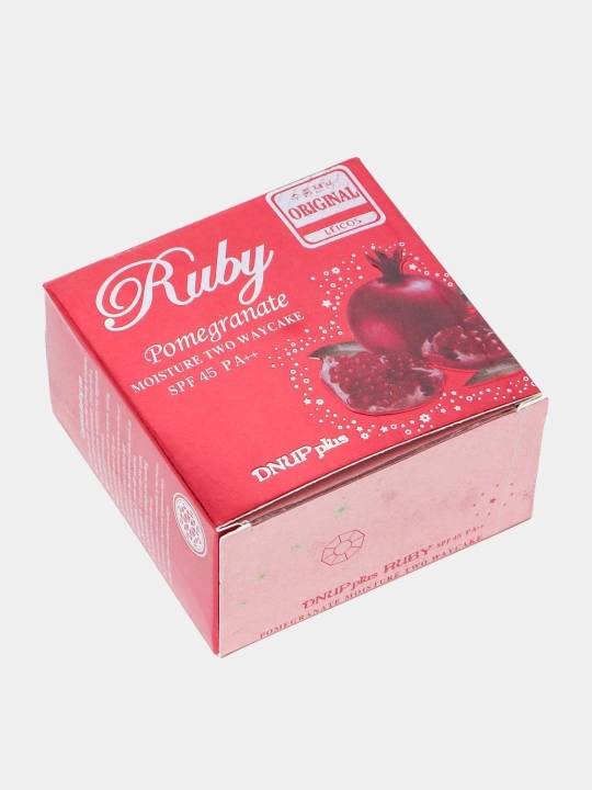 Пудра для лица с запаской Ruby Pomegranate SPF45/PA++, №13 гранат рубиновый, 2 слоя