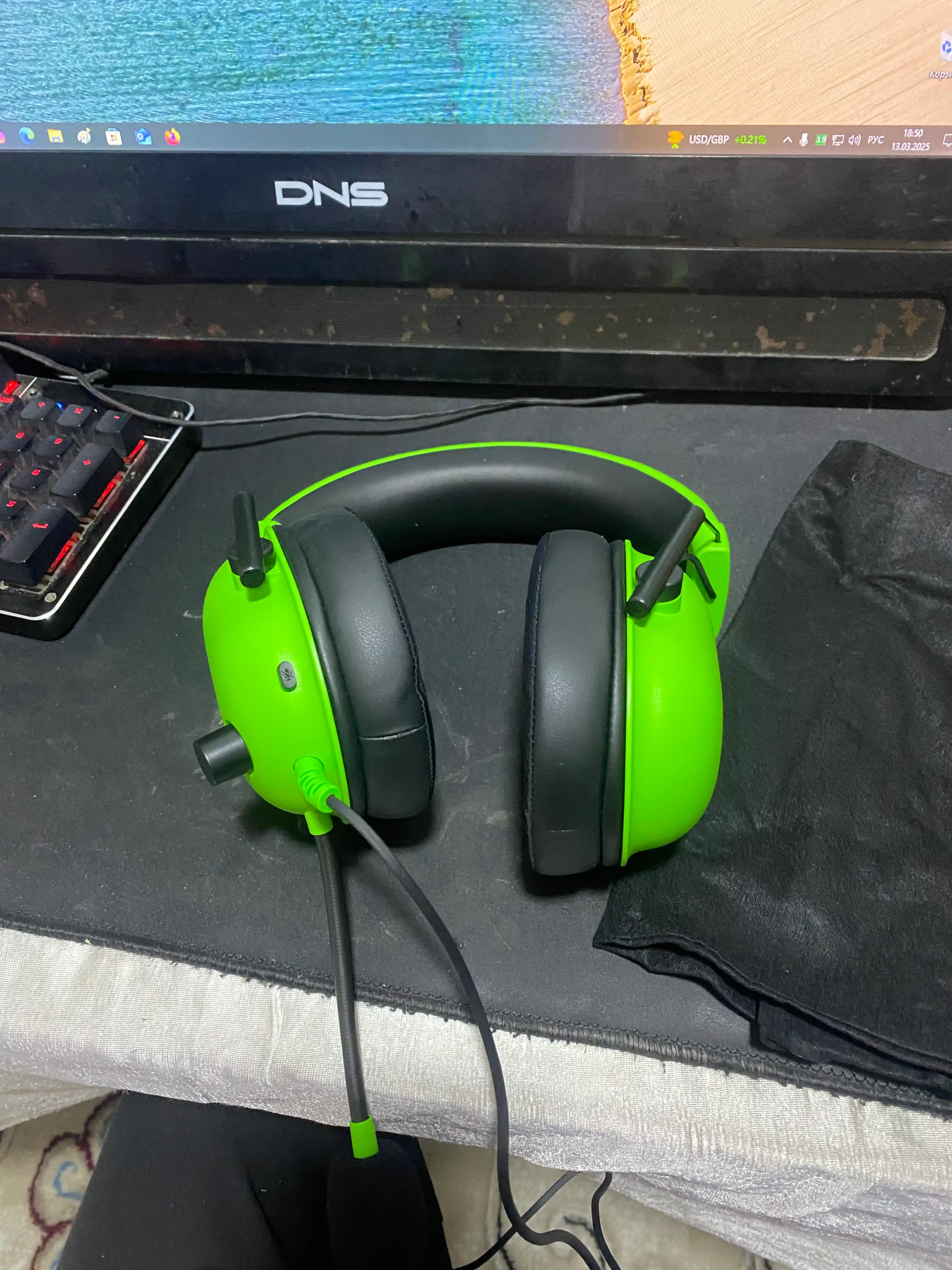 Simli oyin quloqchinlari Razer Headset BlackShark V2 X 7,1 USB RZ04-04570100-R3M1