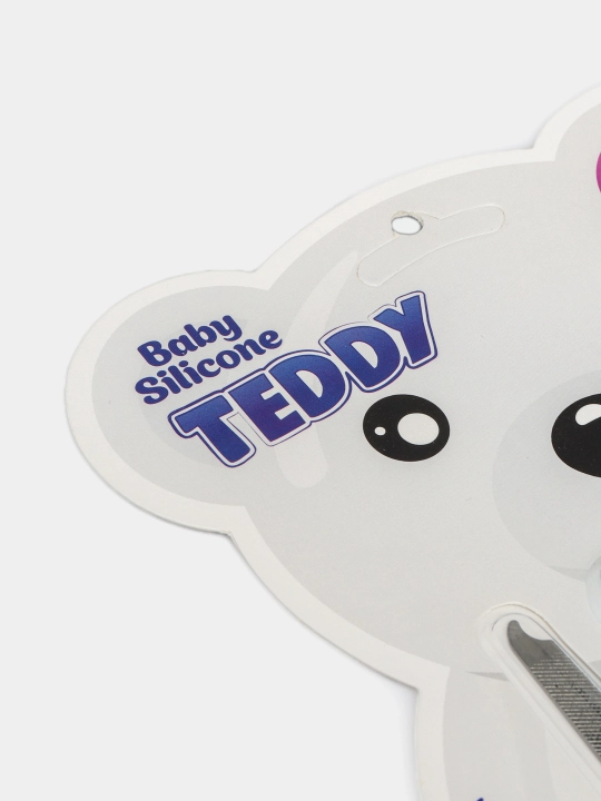 Детский маникюрный набор Baby Silicone TEDDY, ножницы, кусачки, пилочка