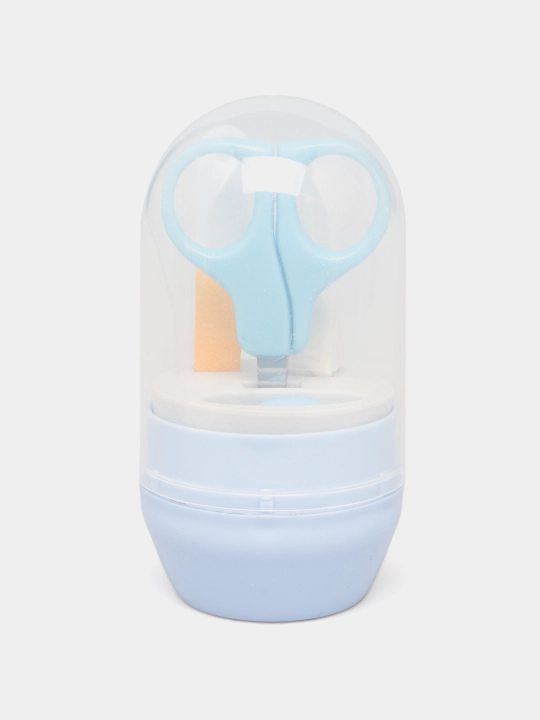 Детский маникюрный набор Baby Silicone TEDDY, ножницы, кусачки, пилочка