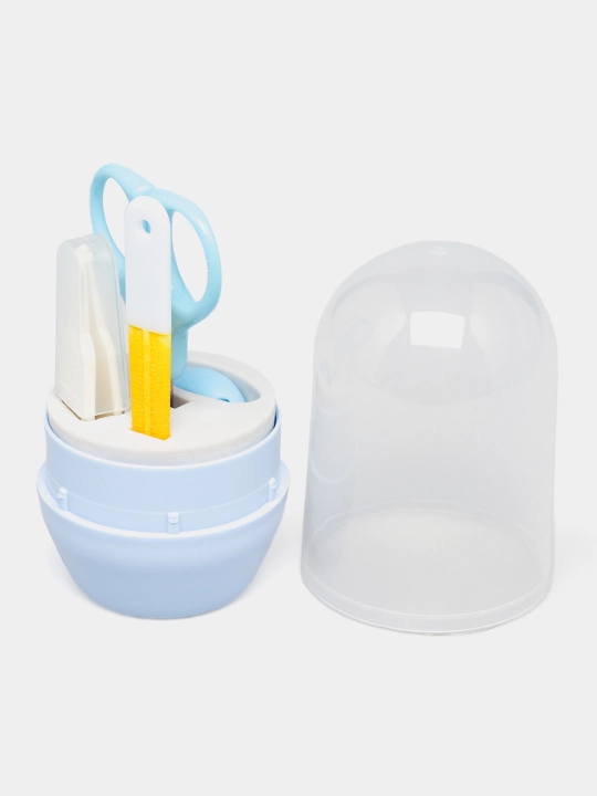 Детский маникюрный набор Baby Silicone TEDDY, ножницы, кусачки, пилочка