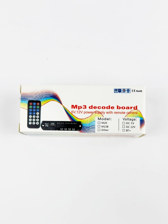 Mp3 modul, audiodekoder pultli, 12V, FM, AUX