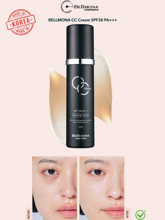 СС-крем, подстраивающийся под цвет кожи, Bellmona CC cream color change SPF 34/PA, 50 мл - 