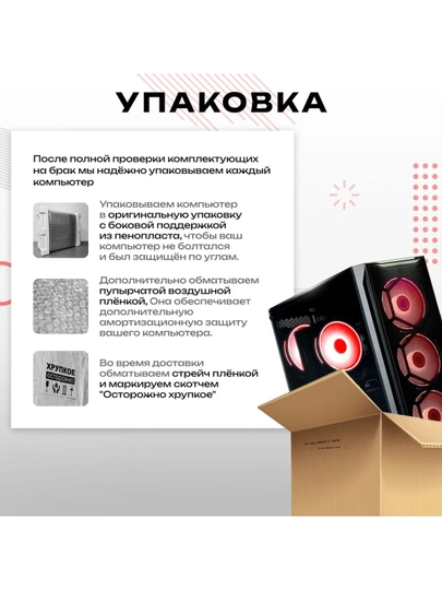 Игровой компьютер Core i5 12400F, 16 ГБ DDR4, 512 ГБ SSD NVMe, GTX 1660, 6 ГБ
