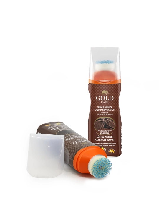 Zamsh va nubuk uchun, bo'yoqni tiklovchi suyuq krem bo'yoq, 75 ml GOLD CARE