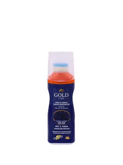 Жидкая крем краска, восстановитель для замши и нубука, 75 мл GOLD CARE — GCARE-GC2002-СИНИЙ