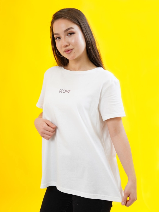 Ayollar va erkaklar uchun, oq va qora rangdagi futbolka, unisex, 100% paxta
