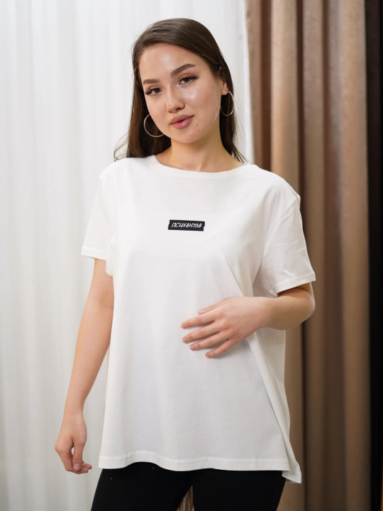 Ayollar va erkaklar uchun, oq va qora rangdagi futbolka, unisex, 100% paxta