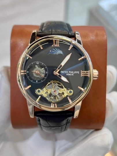 Мужские механические часы Patek Philippe — WATCH11-280W126-УГОЛЬН