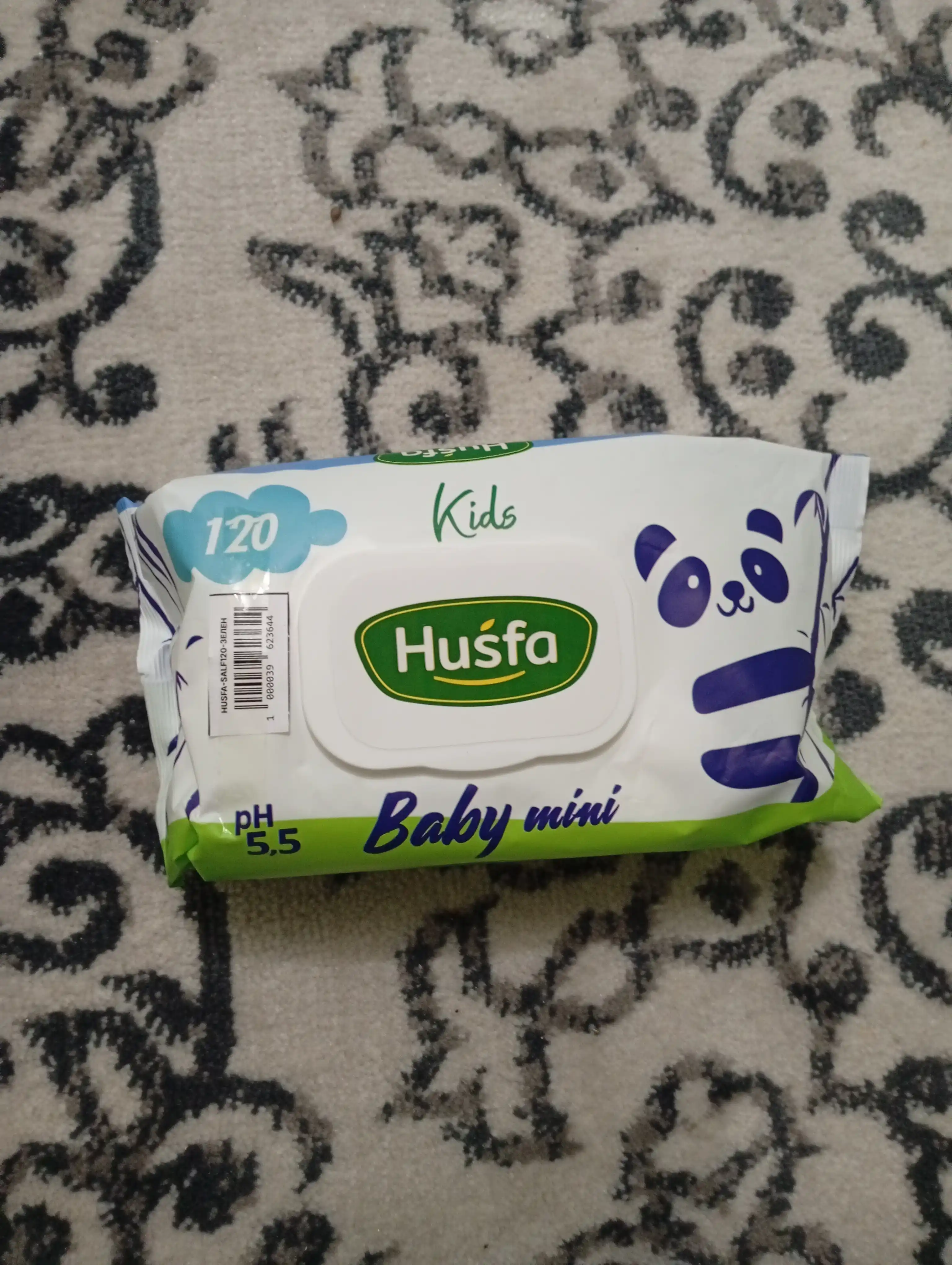 HUSFA Kids nam salfetkalari, 120 dona